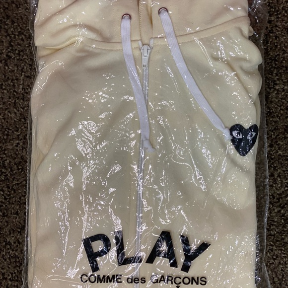 Comme Des Garçons Play Black Heart Back Logo Zip-Up Hoodie XXL - Picture 8 of 8